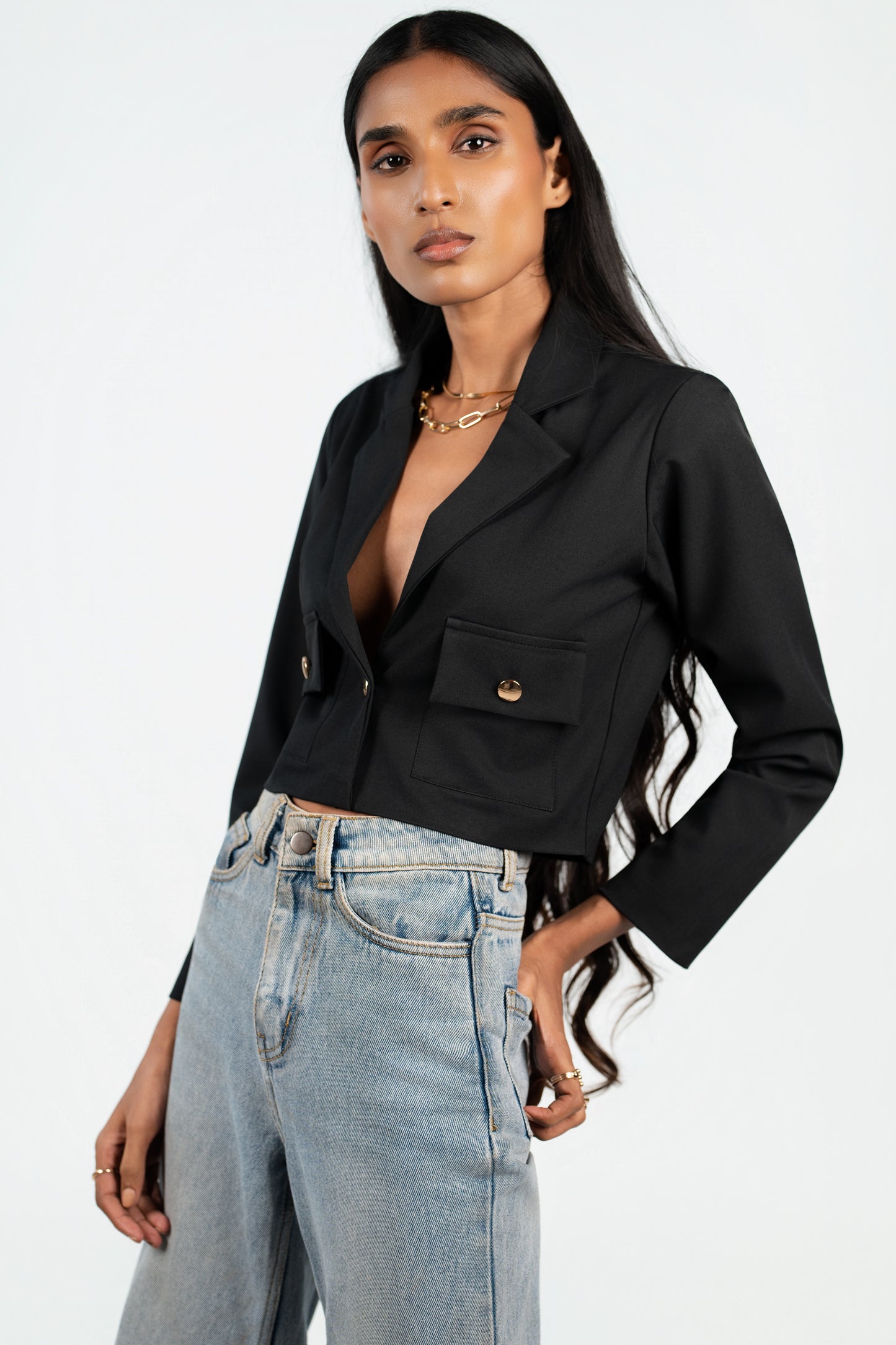 Cropped Blazer