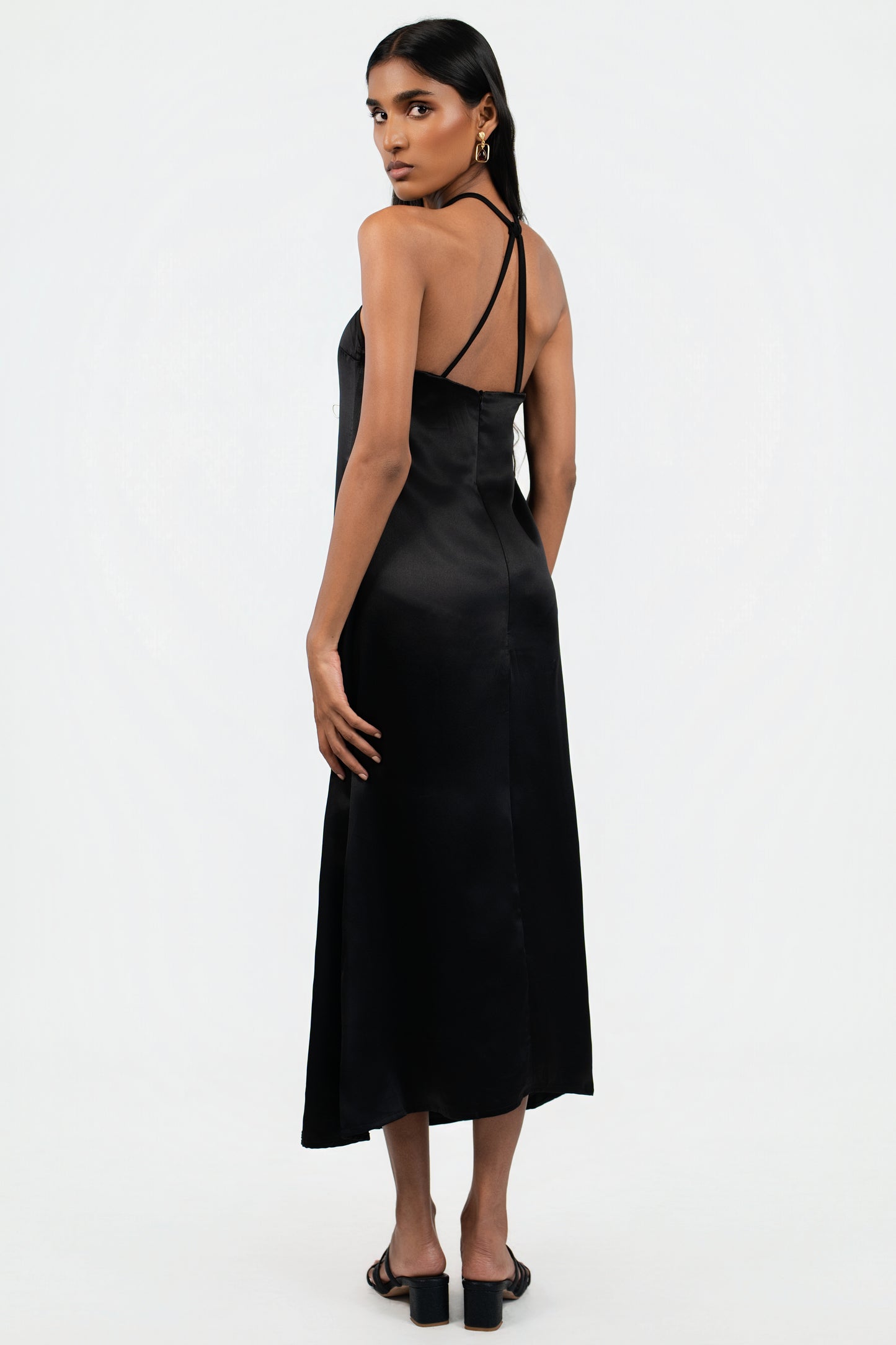 Satin Backless Midi