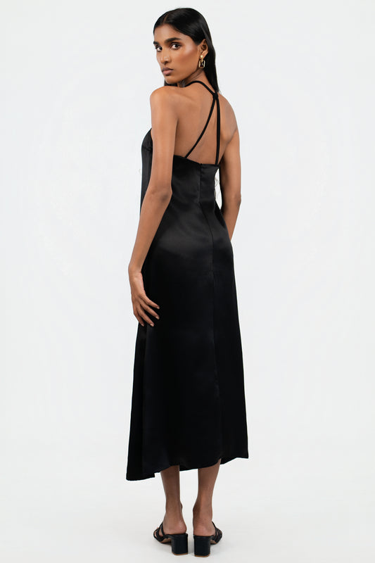 Satin Backless Midi