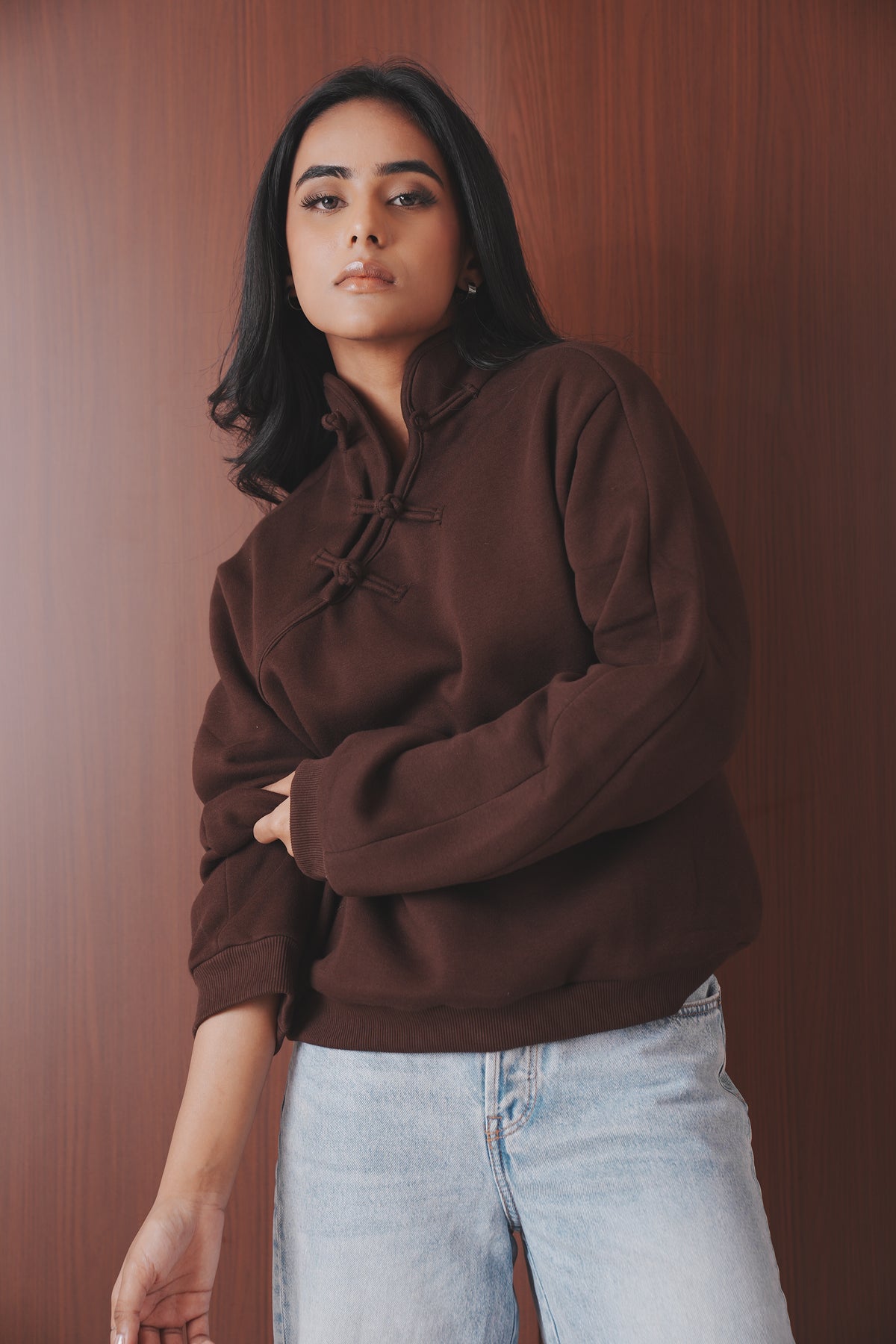 Stand Collar Sweatshirt