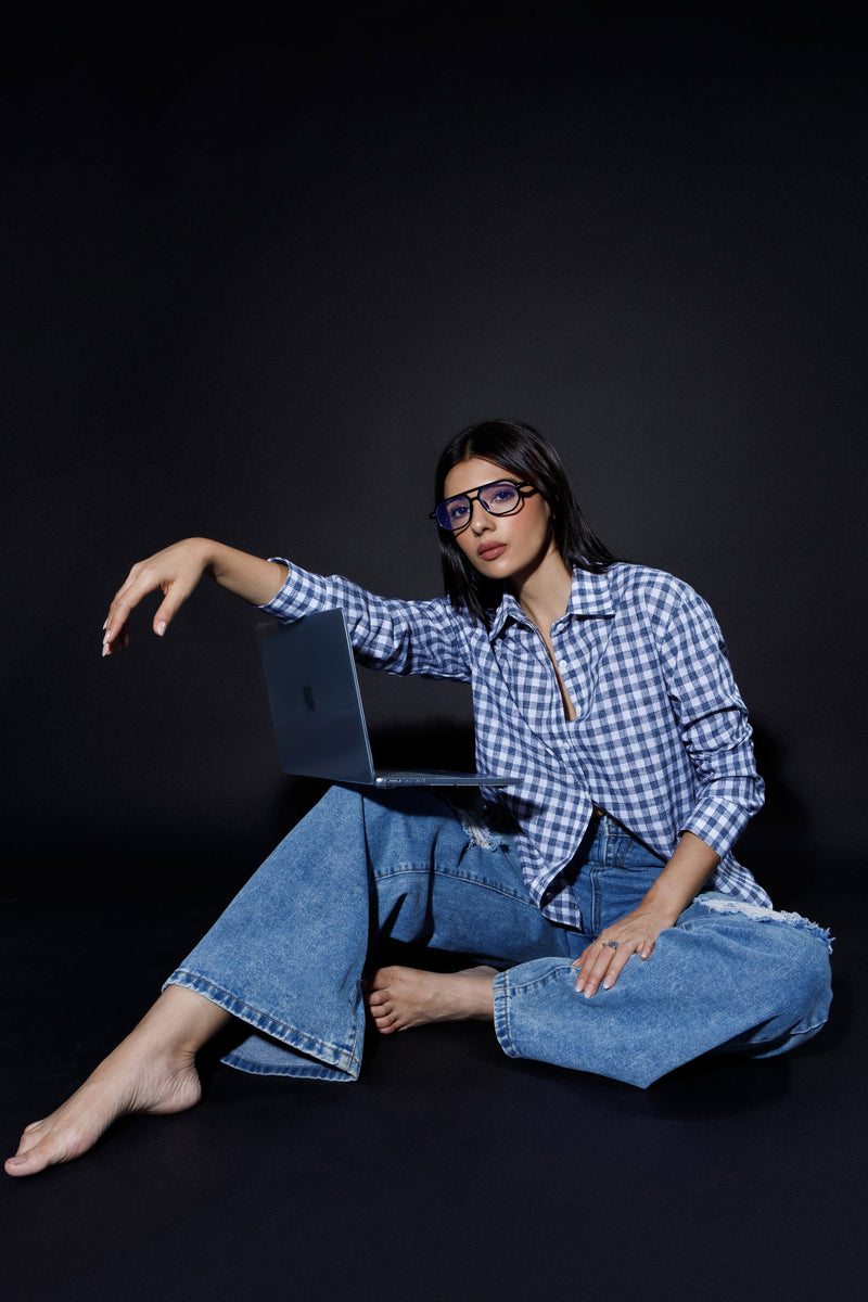 Relaxed Fit Checkered Shirt