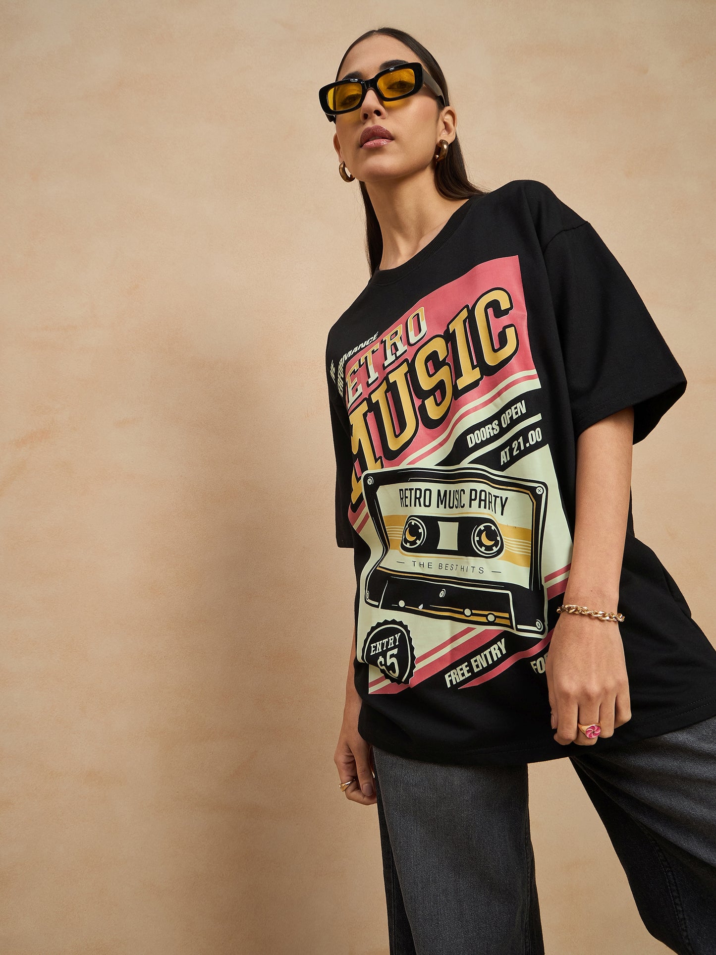 Graphic Drop Shoulder Tee