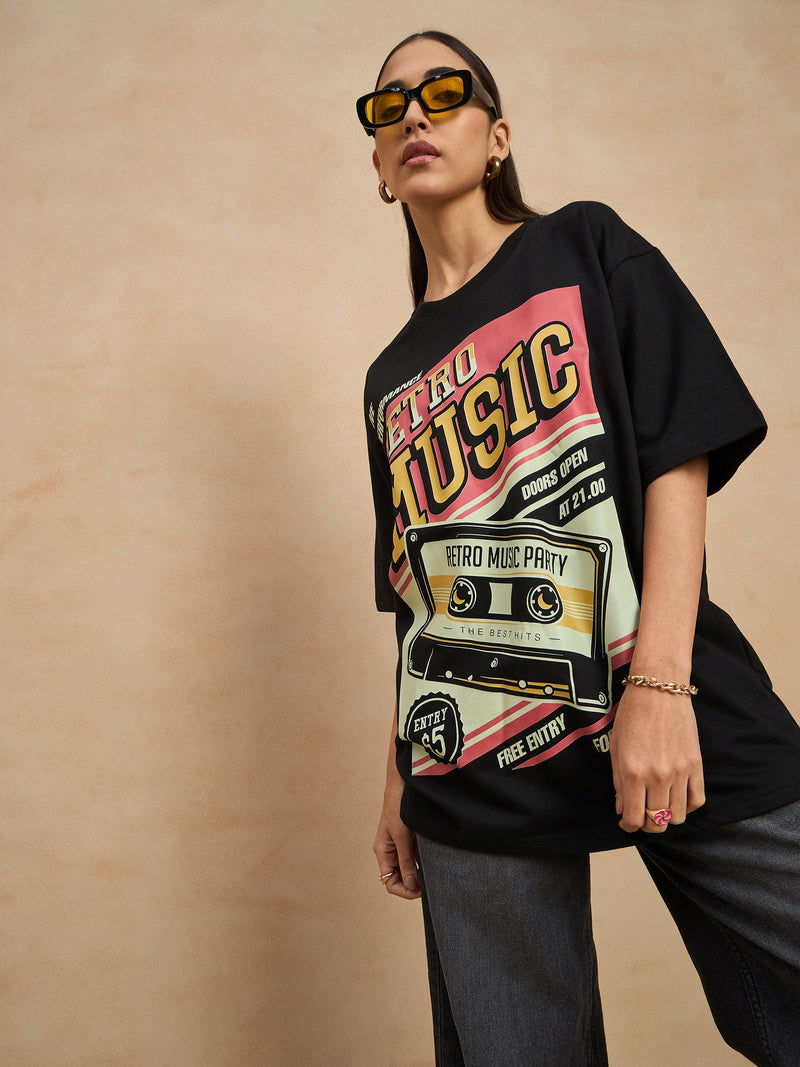 Graphic Drop Shoulder Tee