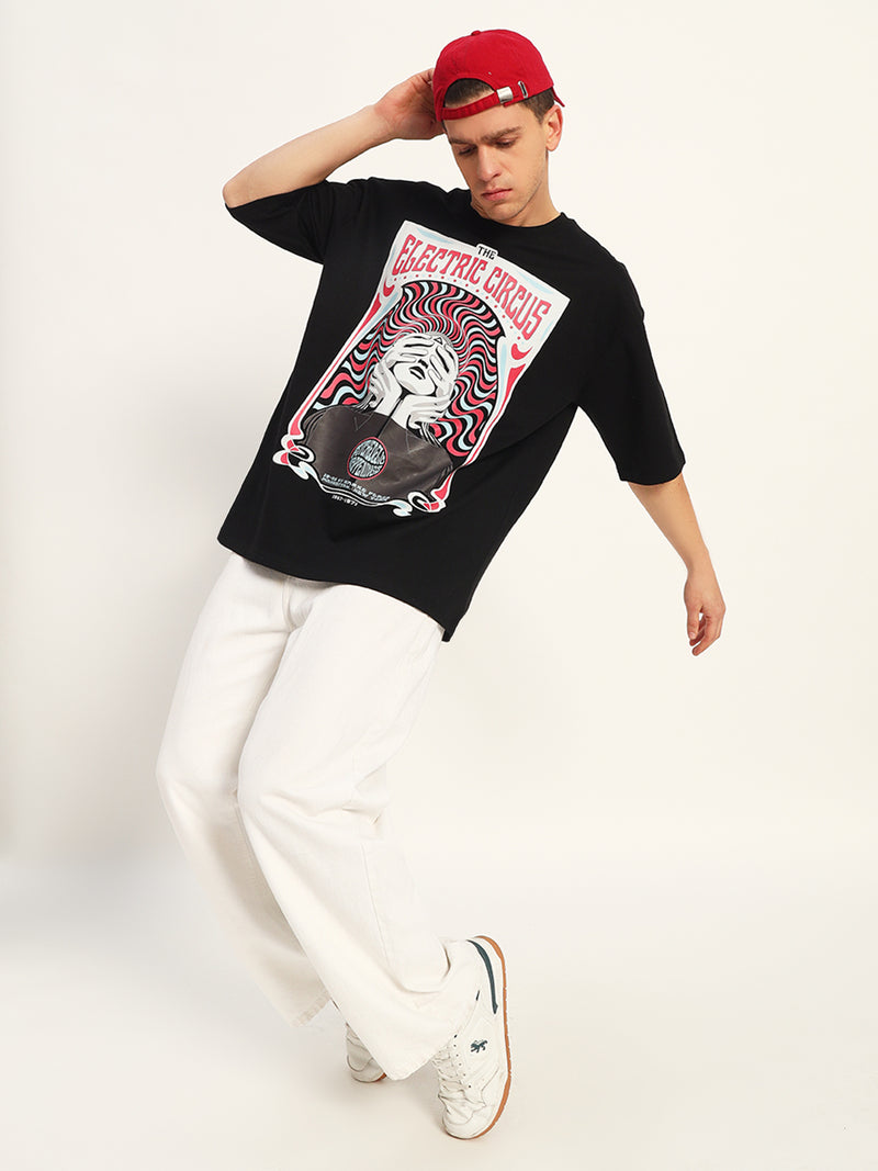 Graphic Drop Shoulder Tee