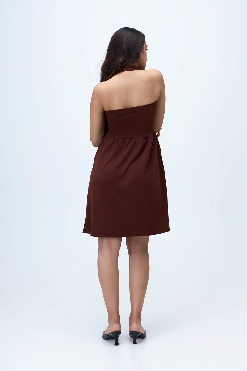 Solid Halter Midi