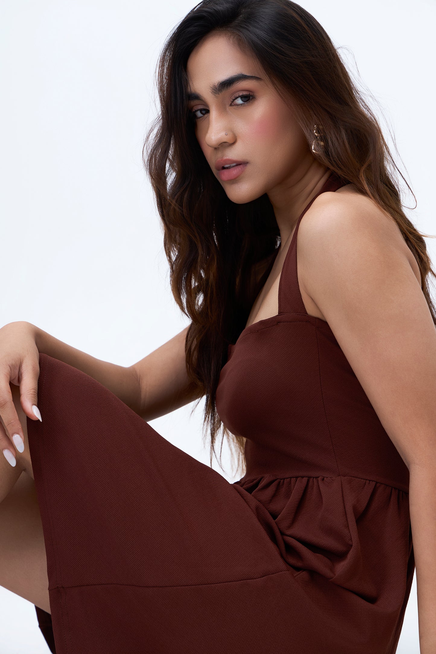 Solid Halter Midi