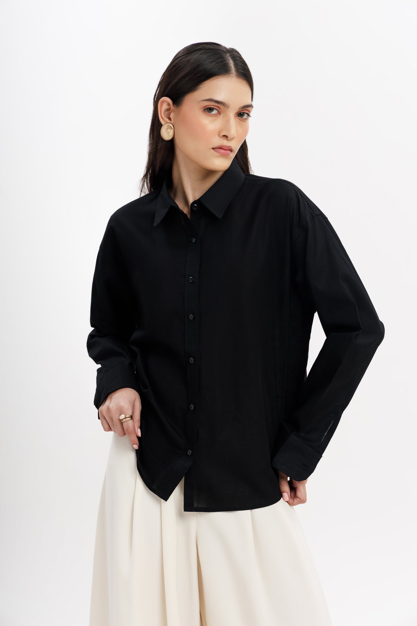 Relaxed Fit Linen Shirt