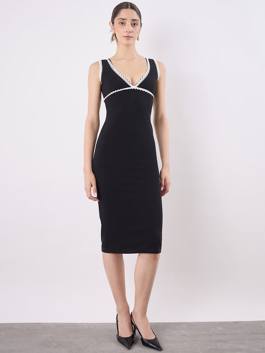 Lace Trimmed Midi