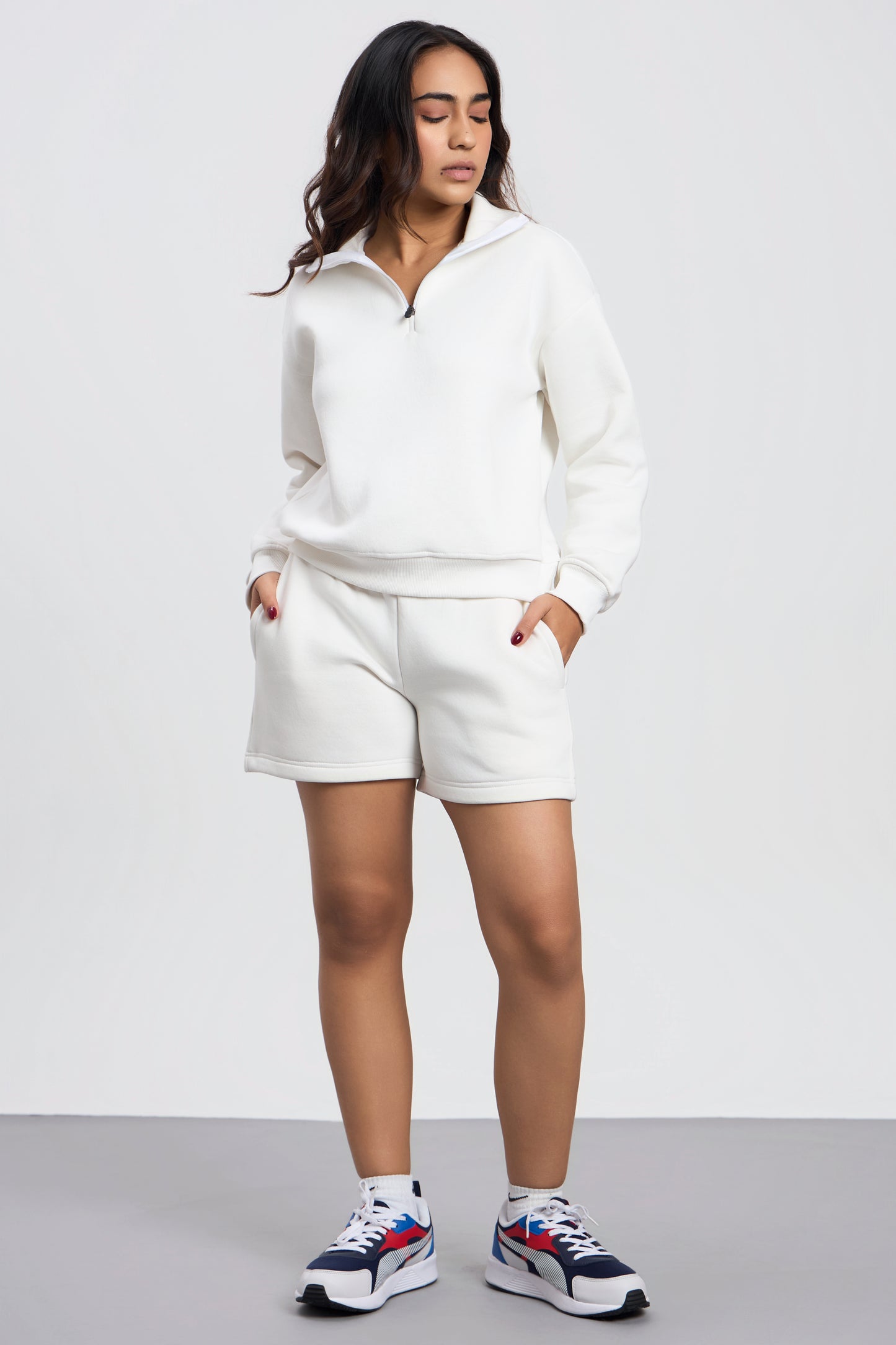 Oversized Zip-Top Sweatshirt