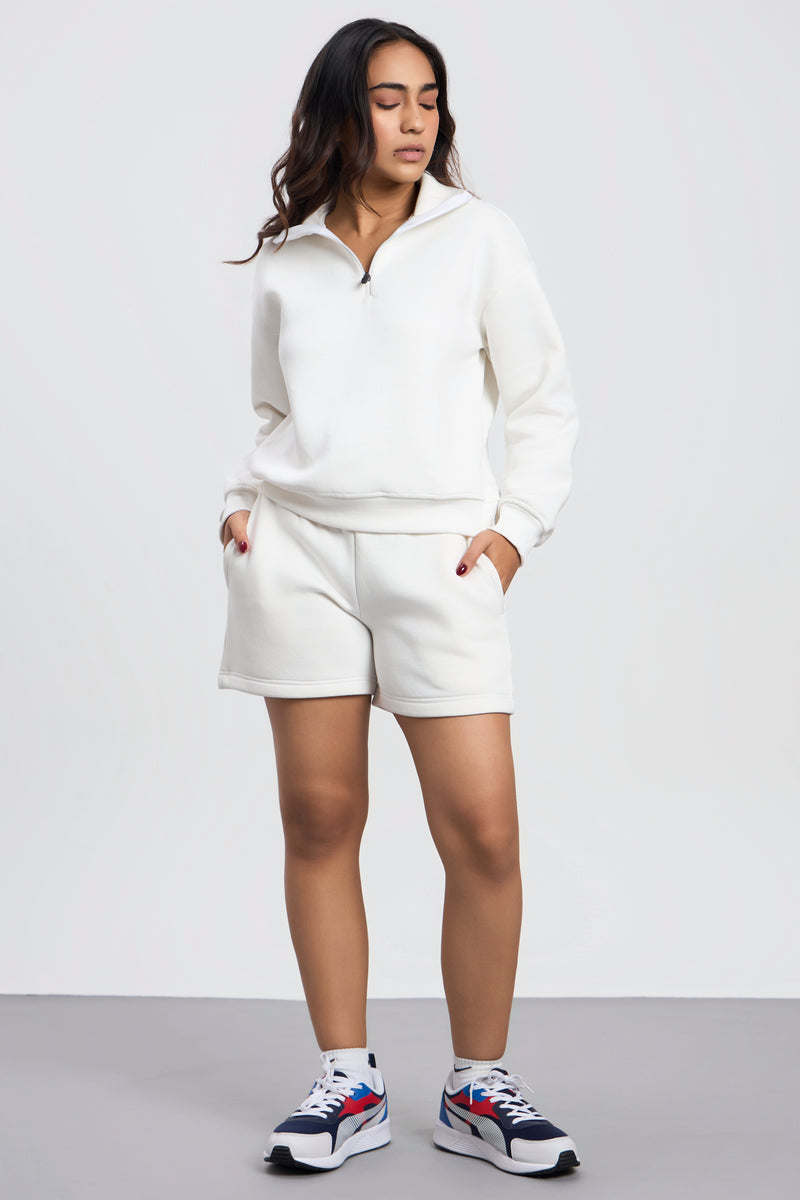 Oversized Zip-Top Sweatshirt