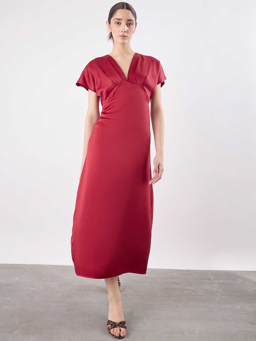 Satin Wrap Midi