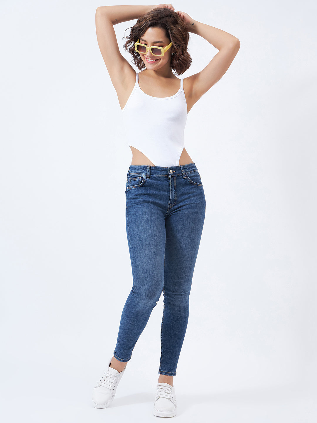 Ribbed High Cut Bodysuit