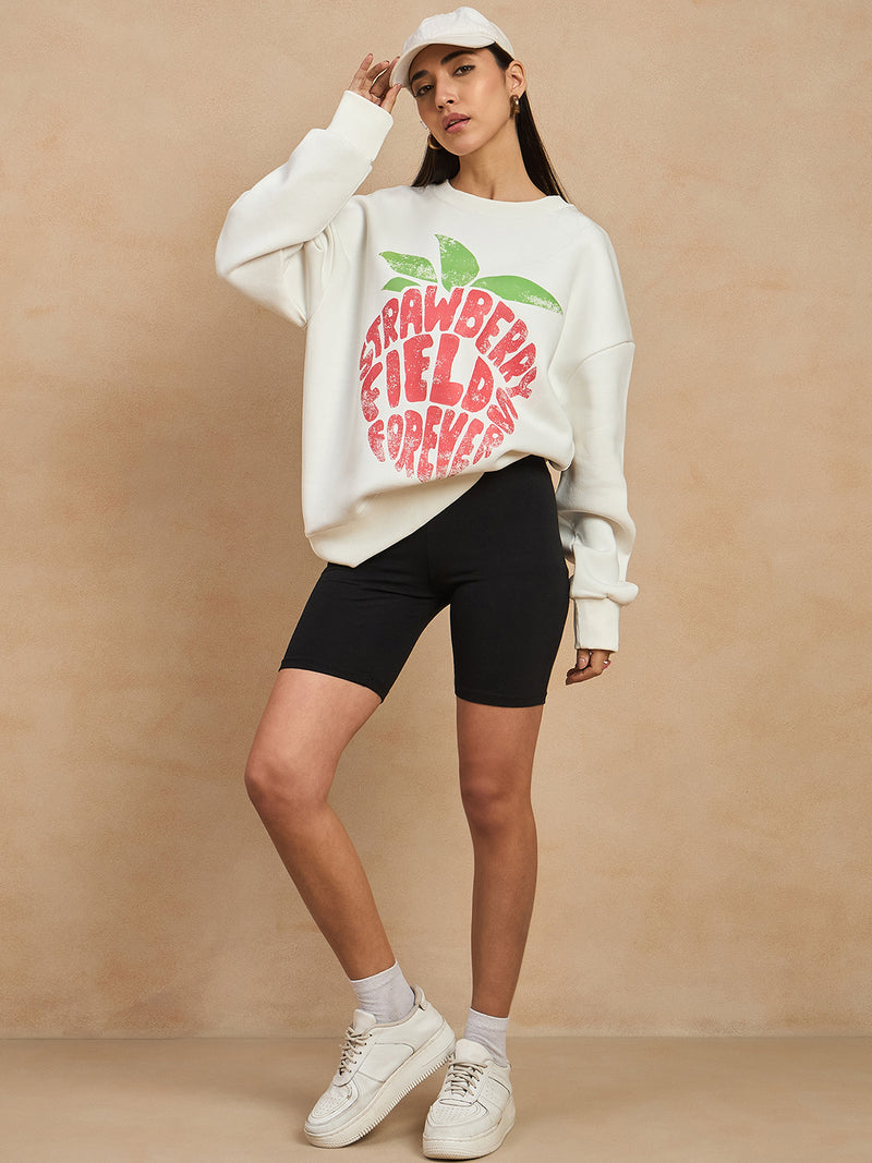 Graphic Drop Shoulder Sweatshirt
