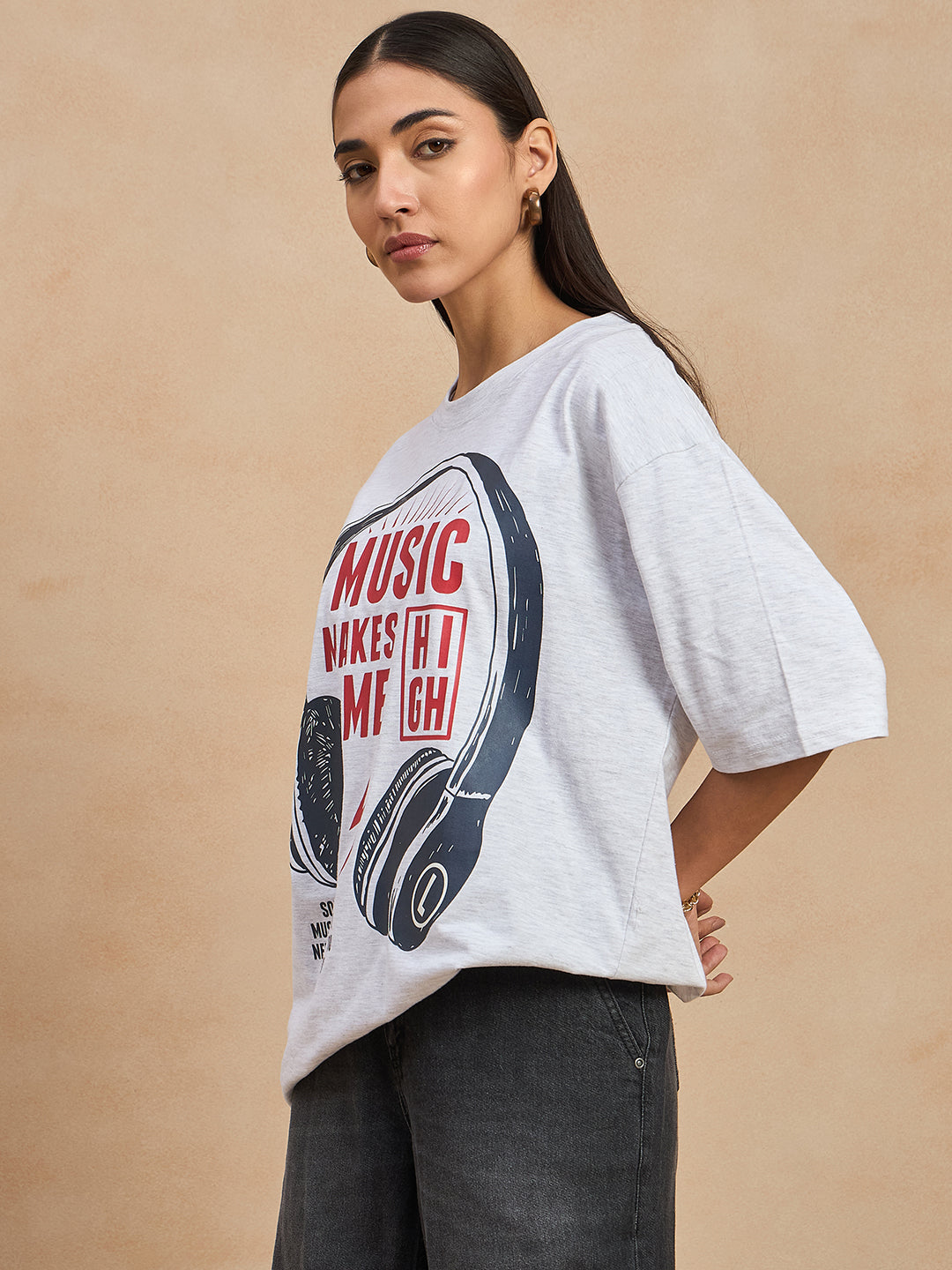 Graphic Drop Shoulder Tee