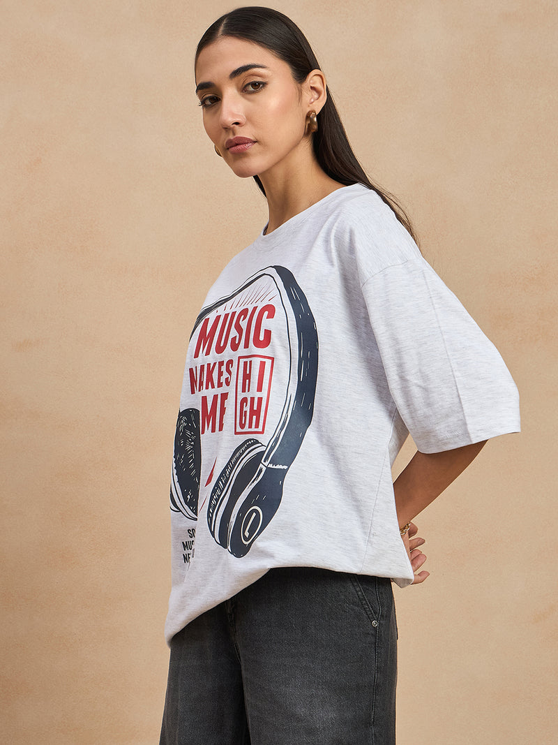 Graphic Drop Shoulder Tee