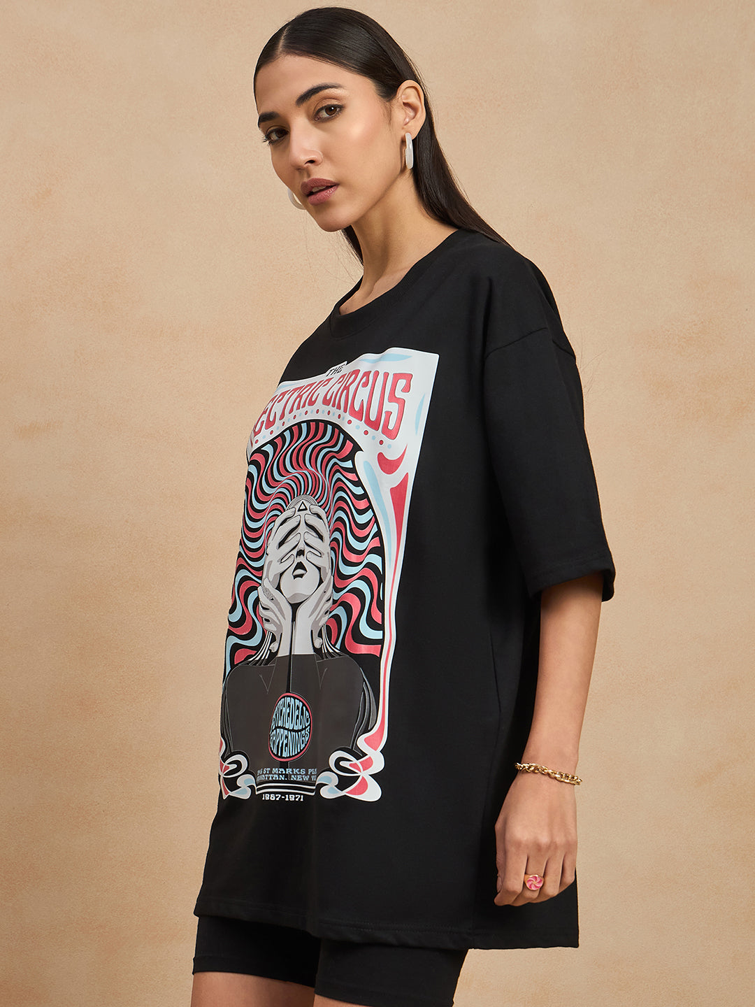 Graphic Drop Shoulder Tee
