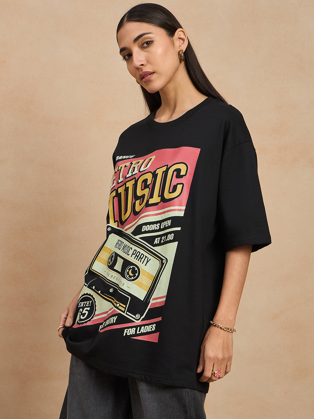 Graphic Drop Shoulder Tee
