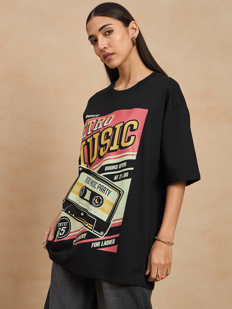 Graphic Drop Shoulder Tee