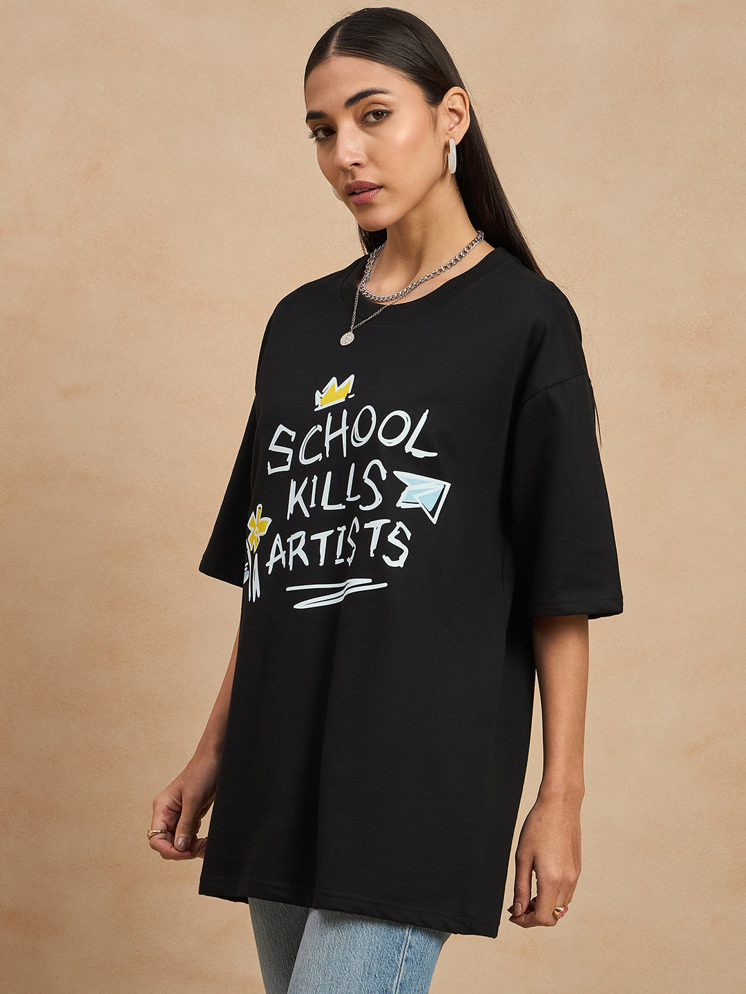 Graphic Drop Shoulder Tee