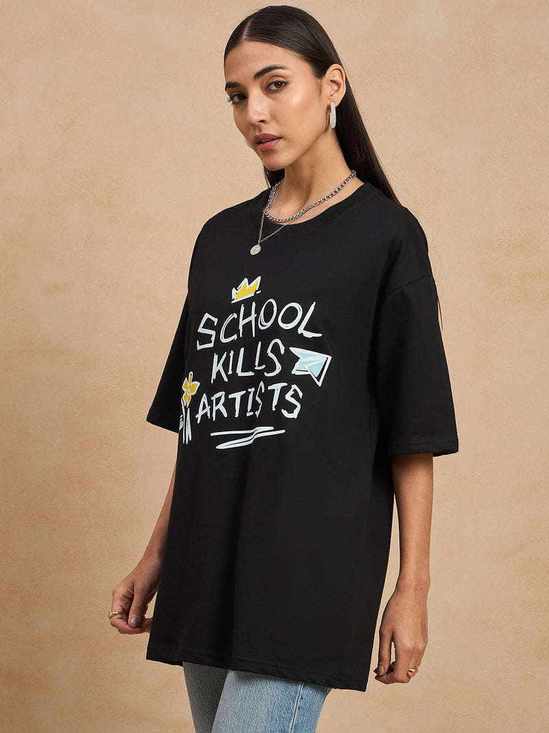 Graphic Drop Shoulder Tee