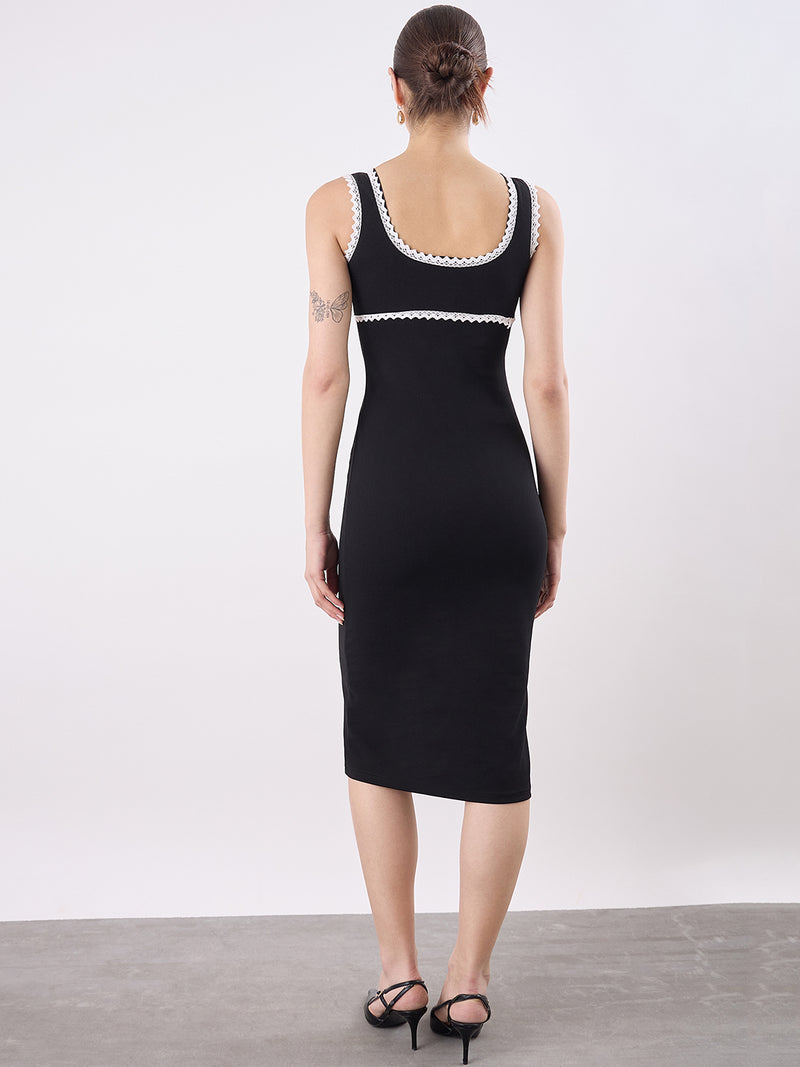 Lace Trimmed Midi