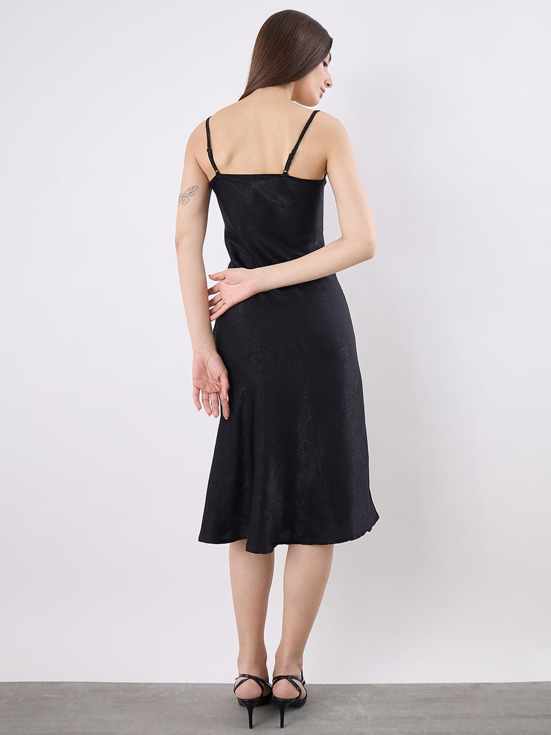 Cowl Neck Midi Dress