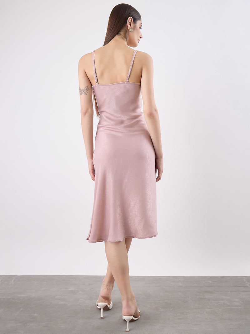 Cowl Neck Midi Dress