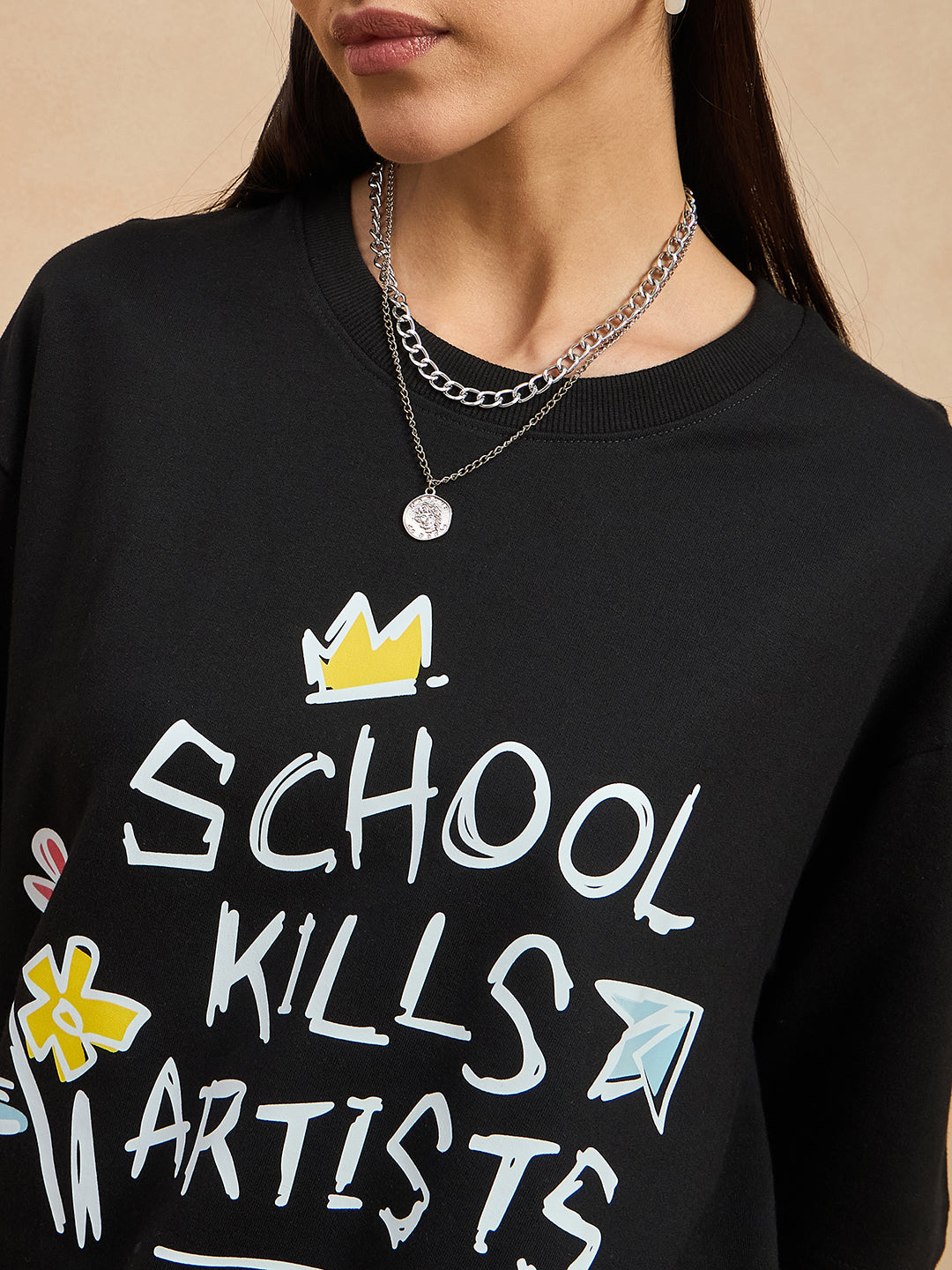 Graphic Drop Shoulder Tee