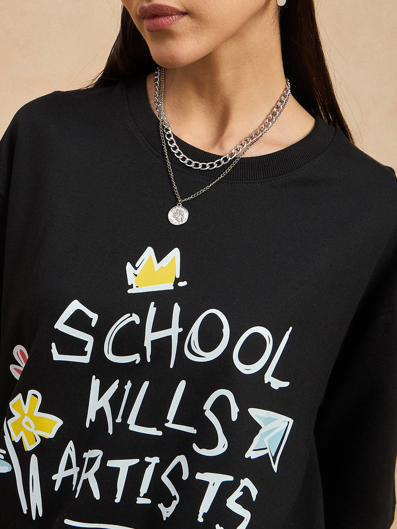 Graphic Drop Shoulder Tee