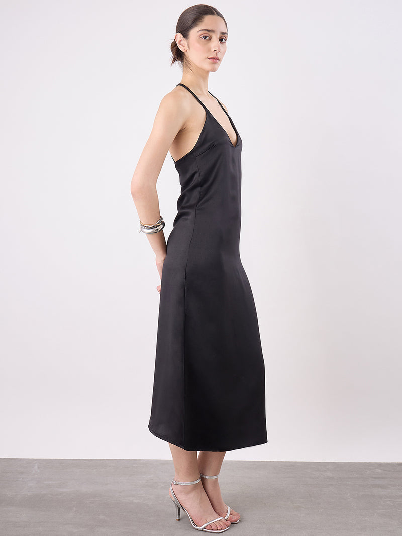 Satin Backless Midi
