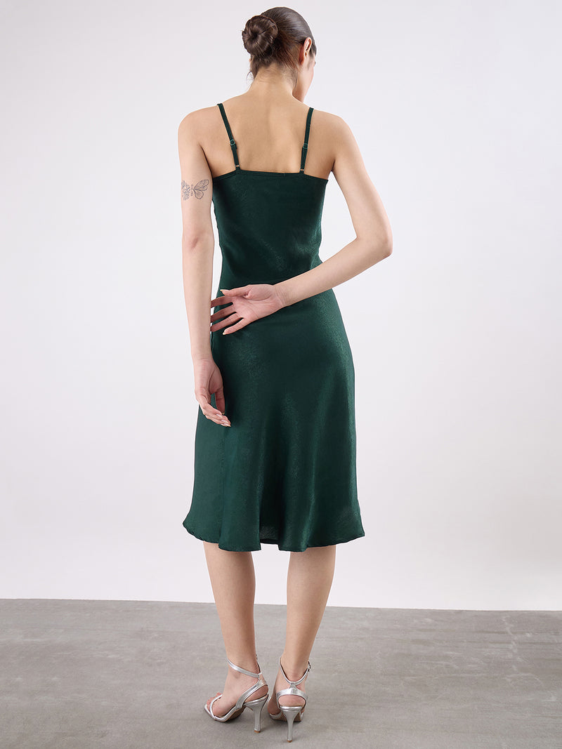Cowl Neck Midi Dress