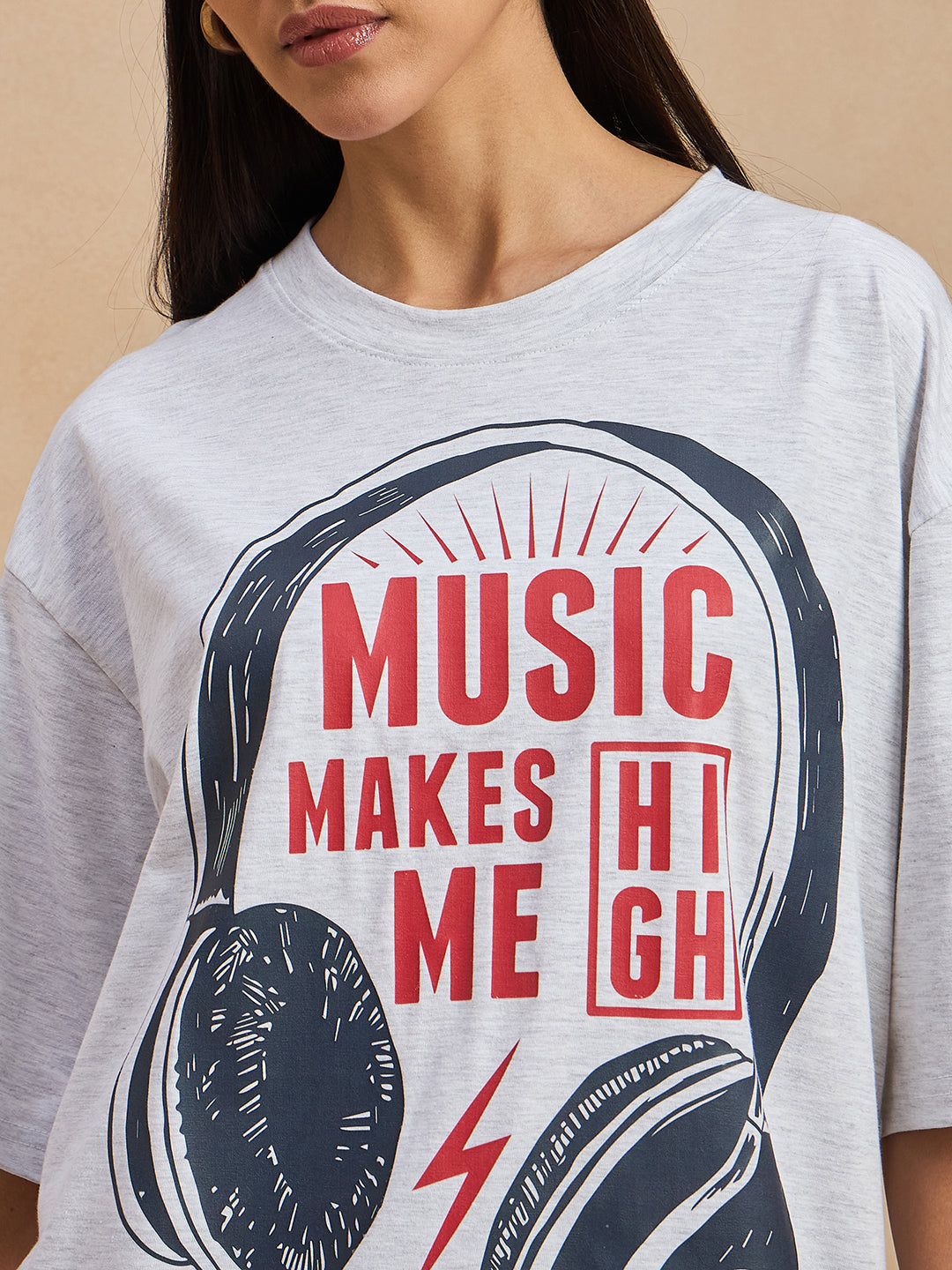 Graphic Drop Shoulder Tee