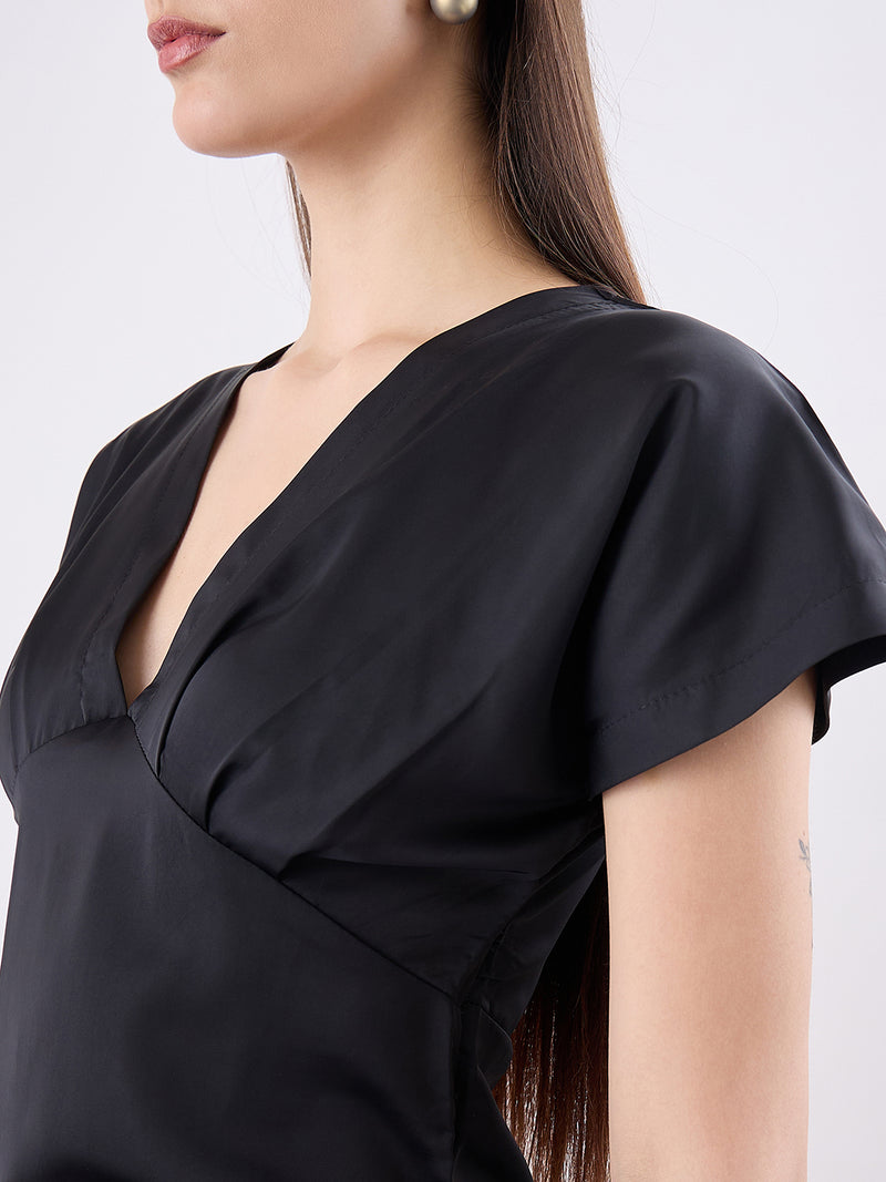 Satin Wrap Midi