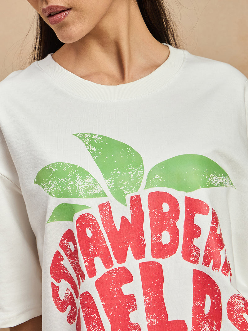 Graphic Drop Shoulder Tee
