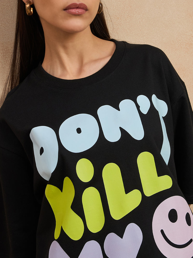 Graphic Drop Shoulder Tee