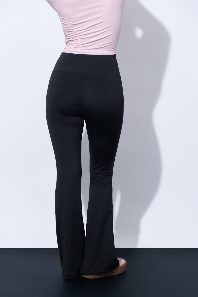V-Waist Flared Leggings