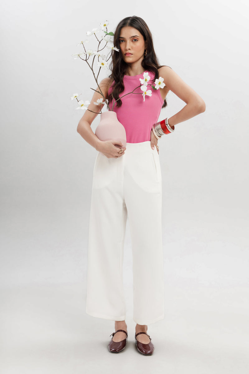 Relaxed Wide Leg Trousers