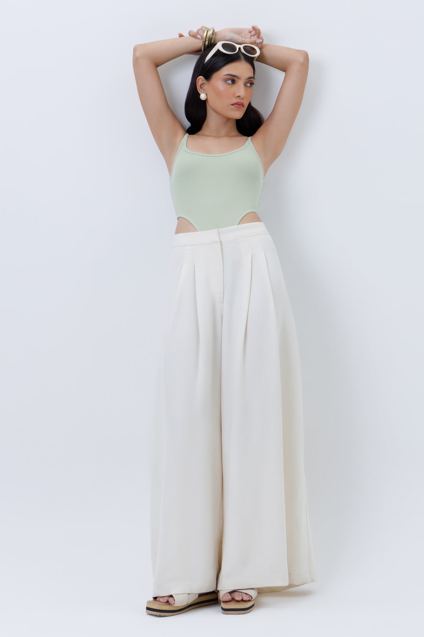 Ribbed High Cut Bodysuit