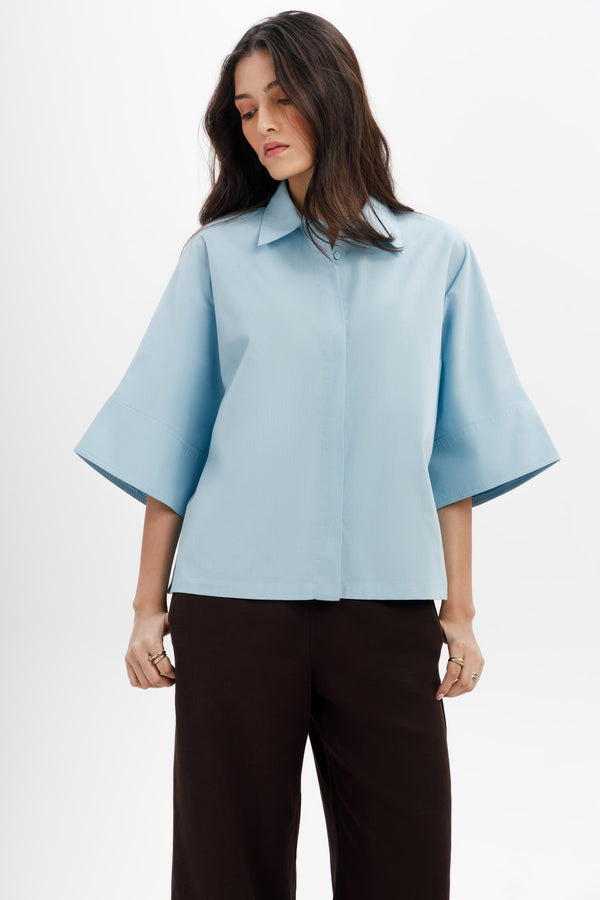 Relaxed Poplin Shirt