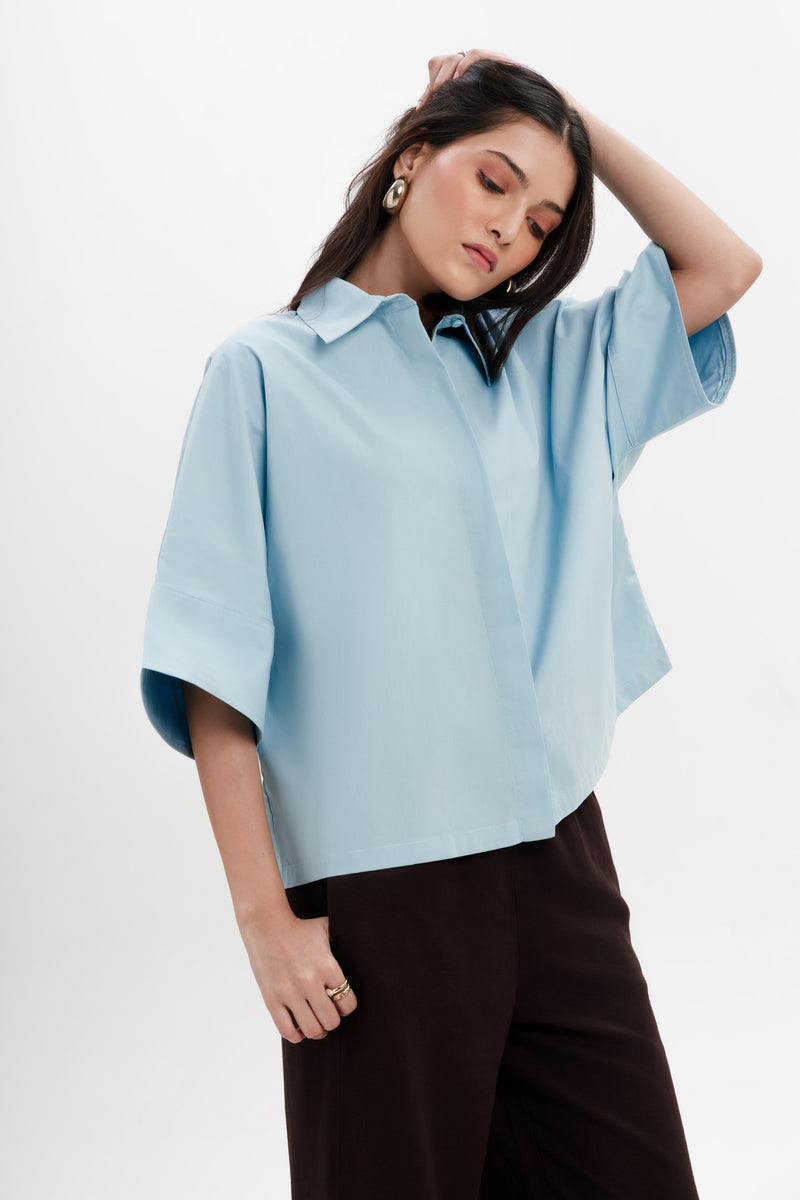 Relaxed Poplin Shirt