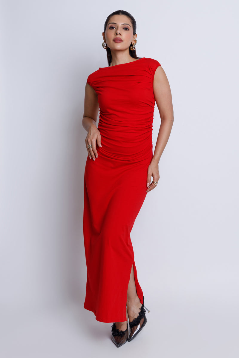 Ruched Maxi Dress