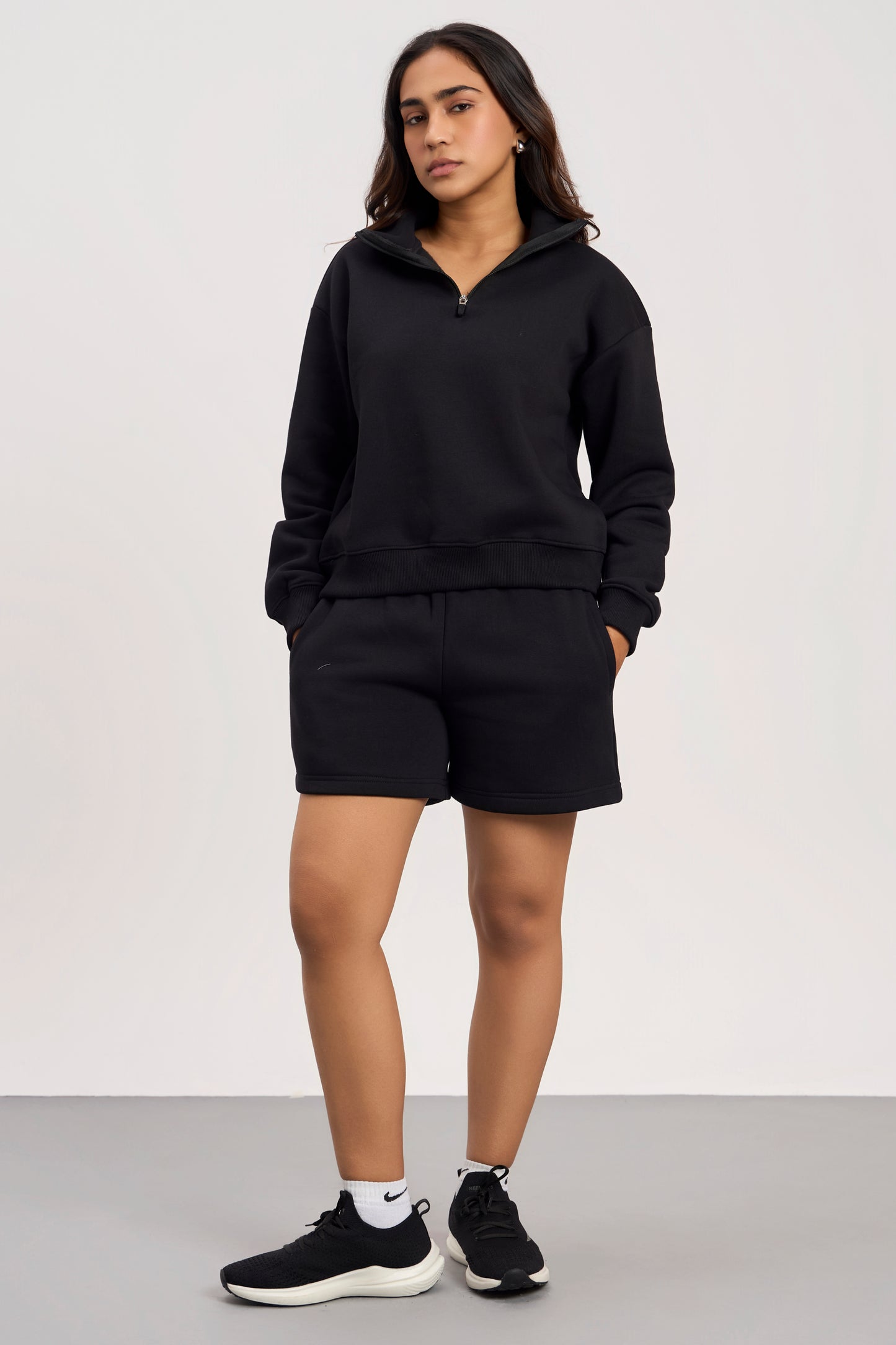 Oversized Zip-Top Sweatshirt