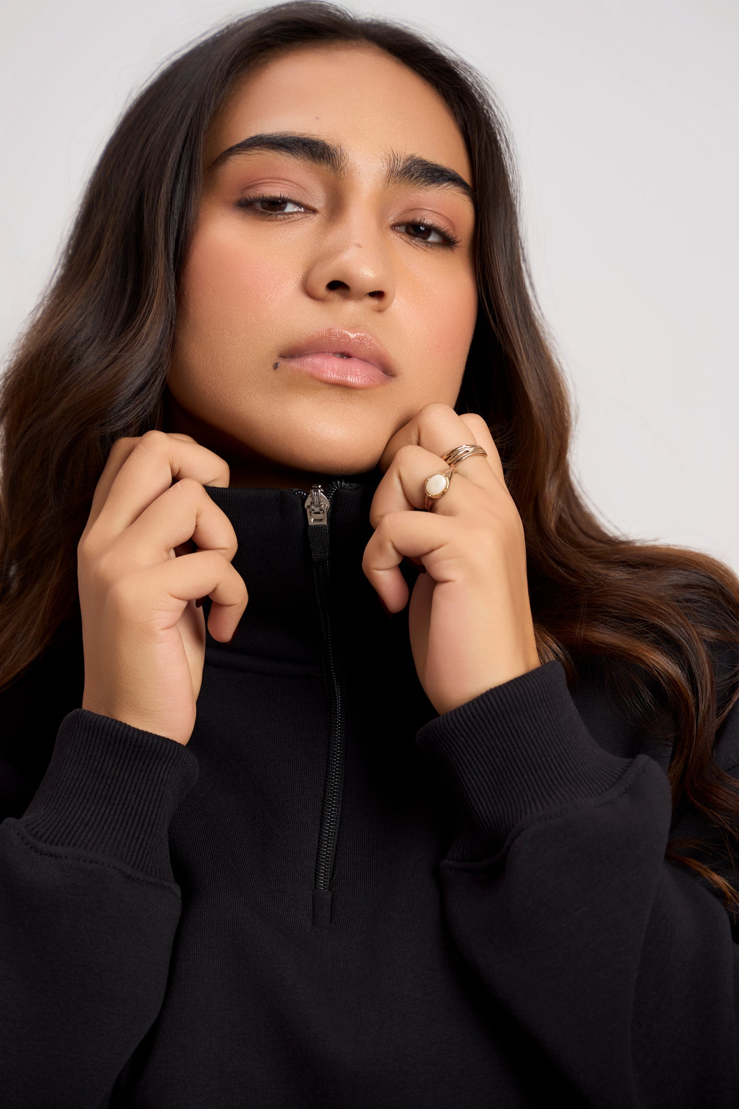 Oversized Zip-Top Sweatshirt