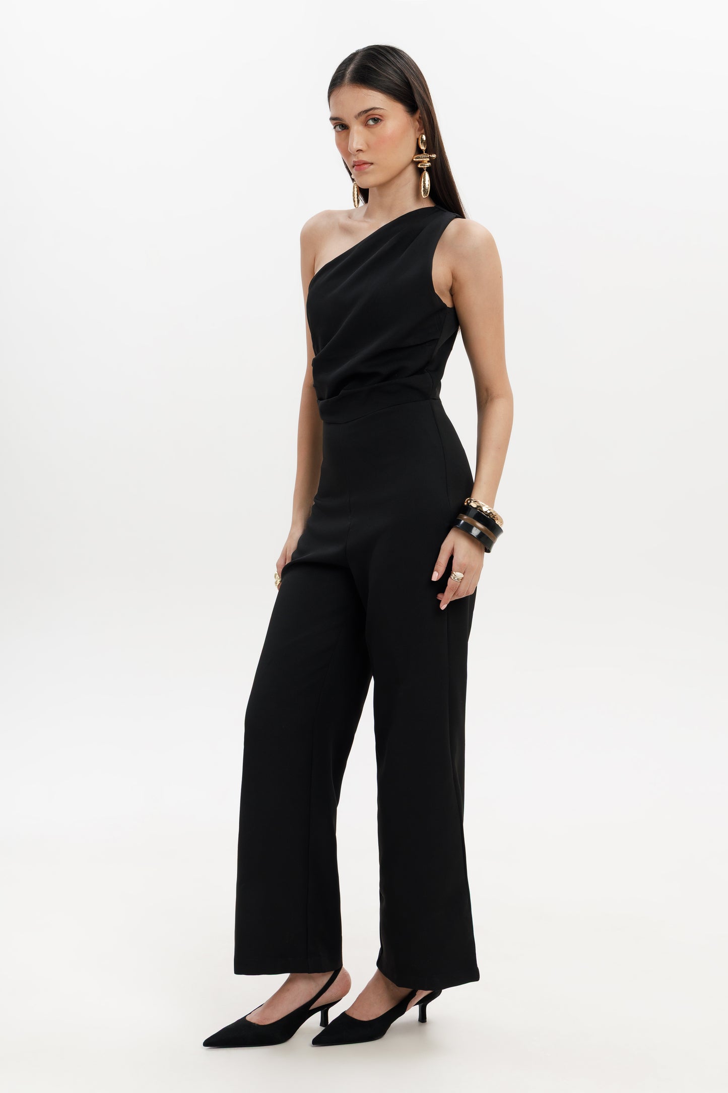 One Shoulder Jumpsuit