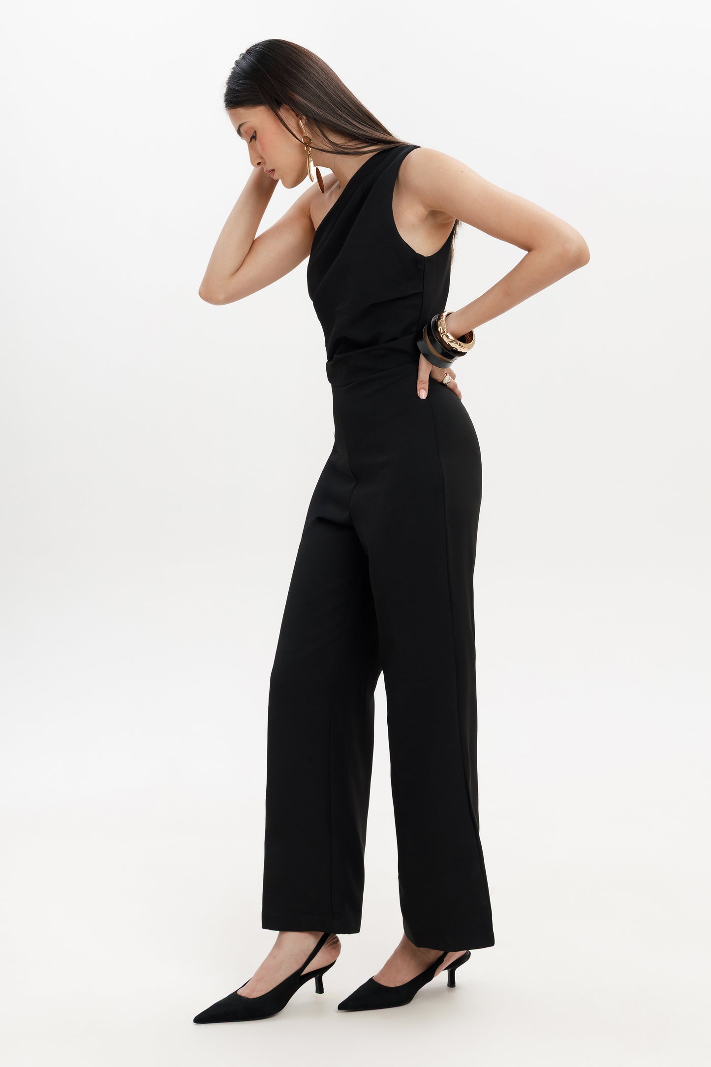 One Shoulder Jumpsuit