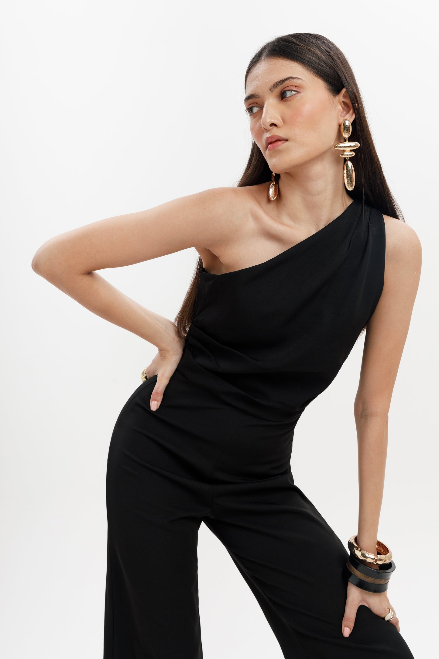 One Shoulder Jumpsuit
