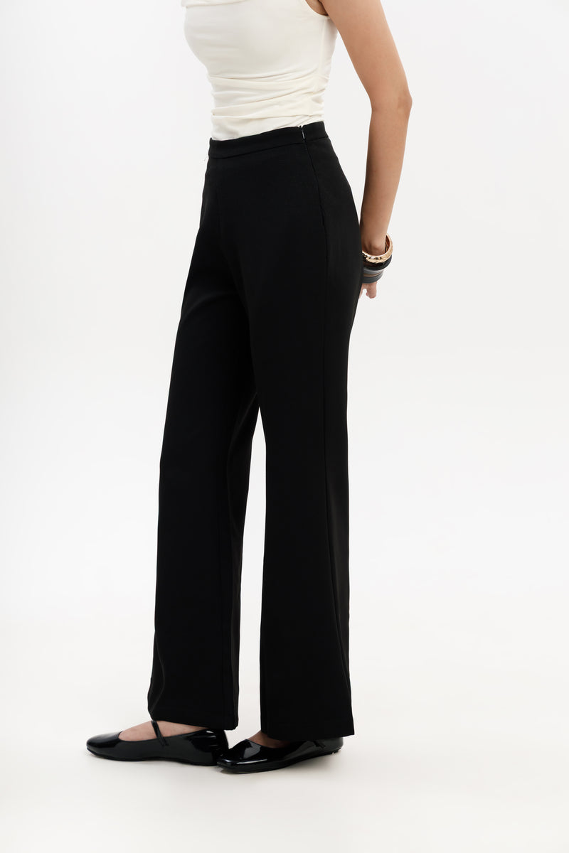 High Rise Bootcut Trousers