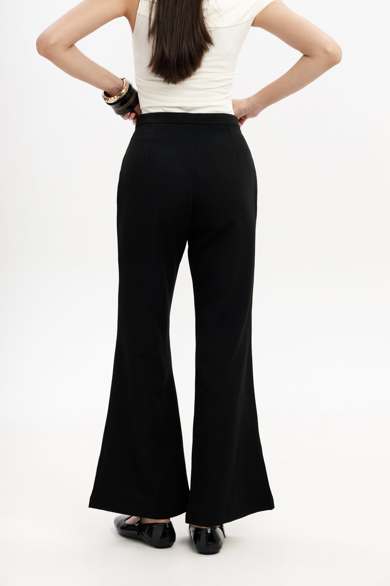 High Rise Bootcut Trousers