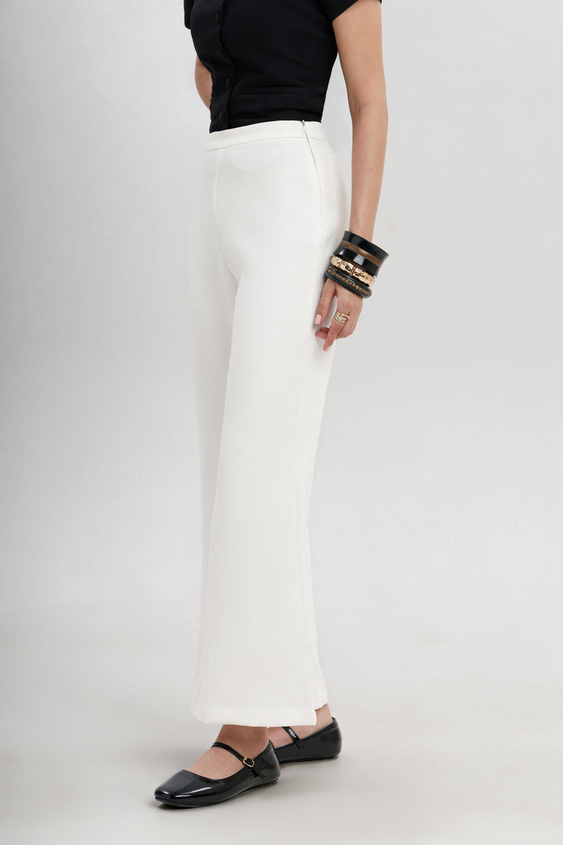 High Rise Bootcut Trousers