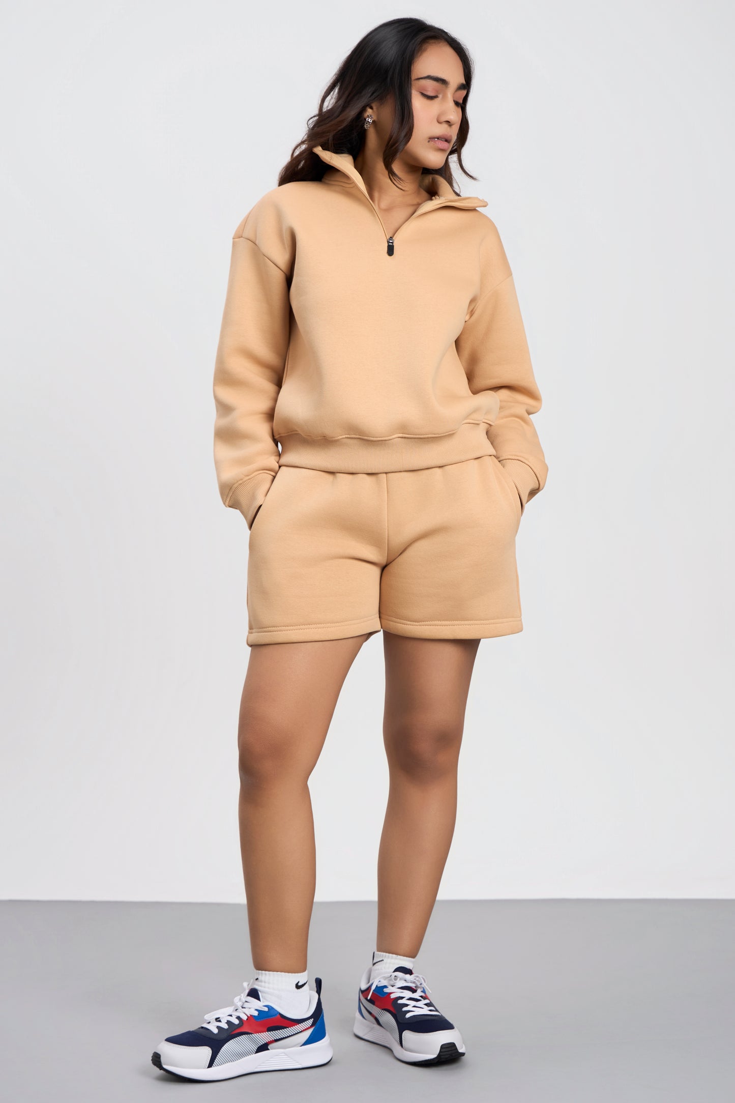 Oversized Zip-Top Sweatshirt